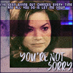 You're Not Sorry